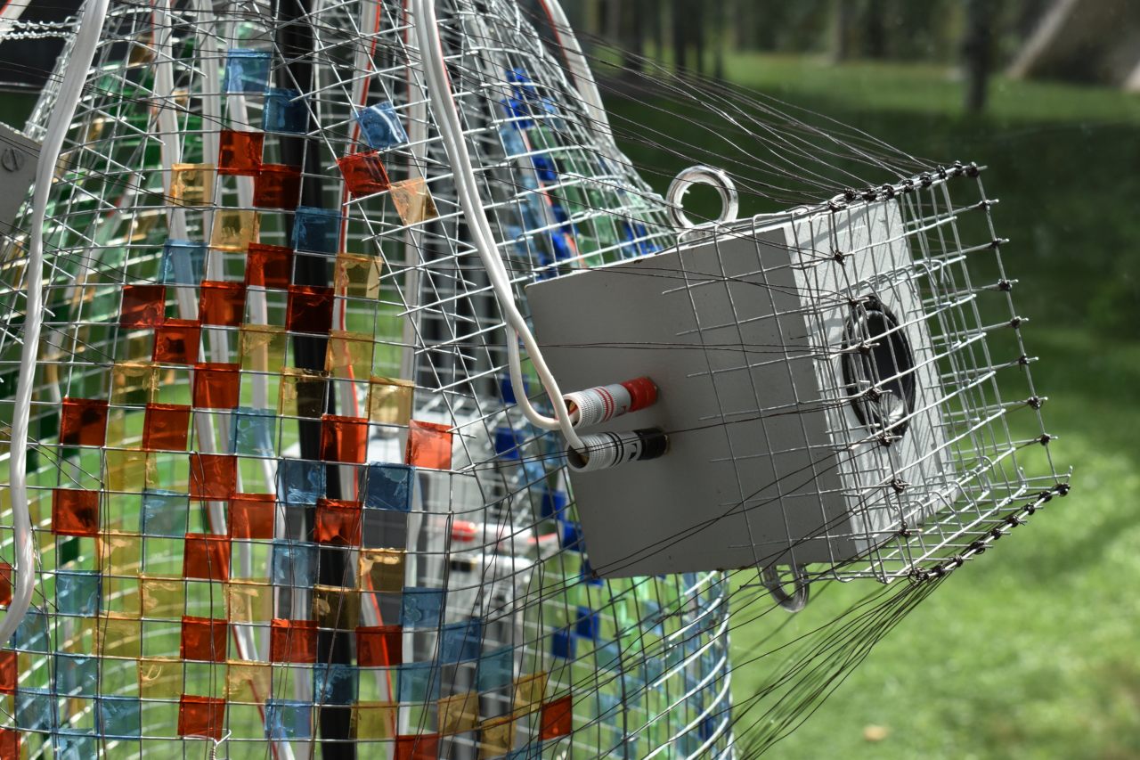 detail of the Medusa sound installation by Hanns Holger Rutz